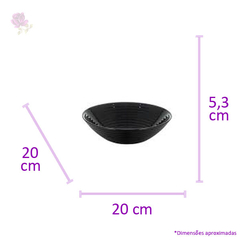 Bowl De Vidro Opalino Harena Black 20Cm 5845 Luminarc na internet