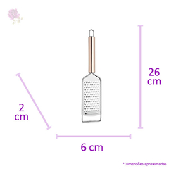 Ralador De Queijo Rose Gold Aço Inox na internet