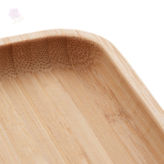 Bandeja de Bambu Quadrada Square 17x17x1,5cm - Utilidades, Mesa Posta e Decoração | OREN Utilidades
