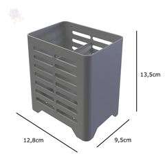 Porta Talheres Smile Cinza- Stolf - comprar online