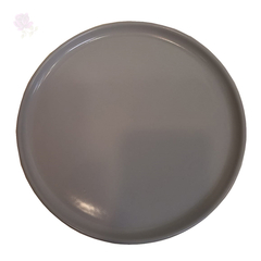 Prato Sobremesa Cinza 20cm - Casambiente