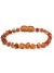 Pulseira / tornozeleira de Âmbar Bebê barroco Cognac polido – 14 cm