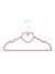 Kit 5 Cabides Aveludado Coração Rosa - Clingo - comprar online