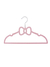 Kit 5 Cabides Aveludado Laço Rosa - Clingo na internet