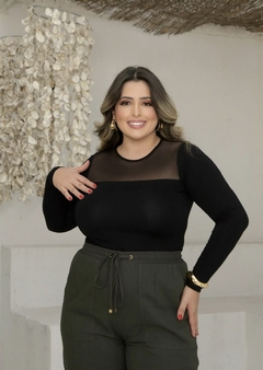 BLUSA MANGA LONGA TULE - comprar online