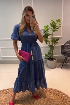 VESTIDO MACHE MIDI