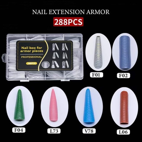 BULTO 60U SET DE 288PCS CAPSULAS PARA POLYGEL L81-6 JH-190 - comprar online