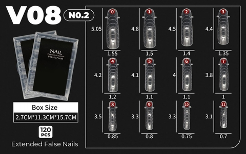 BULTO 120U SET 120PCS CAPSULAS PARA POLYGEL V08 JH-186 - comprar online