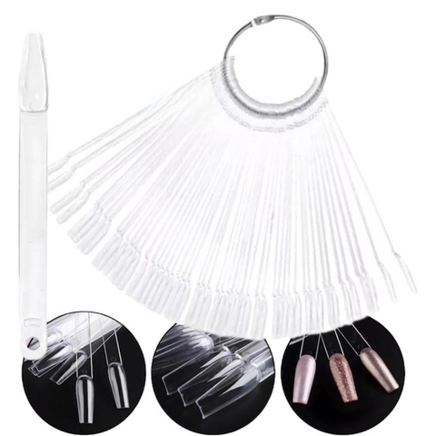 BULTO 200U SET DE 50PCS UÑERO COFFIN V86 TRANSPARENTE JH-197 - comprar online