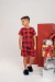 Pijama Familia Manga Curta Personagens Natal Xadres na internet