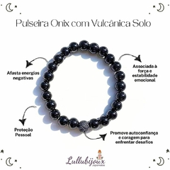 Pulseira Onix + Vulcanica solo
