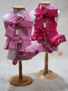 Peitoral Poá Pink - Maloqueiras Dogs Store