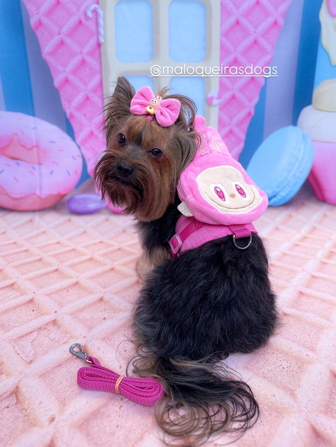 Peitoral Mochilinha Labubu Rosa - comprar online