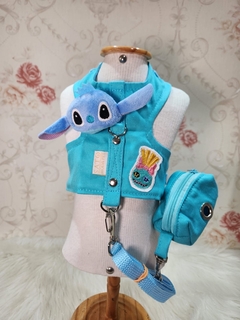 Peitoral Stitch Azul - Maloqueiras Dogs Store