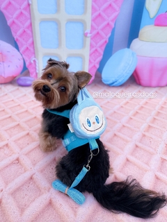 Peitoral Mochilinha Labubu Azul - comprar online