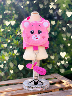 Peitoral Mochilinha Ursinho Amoroso Rosa na internet