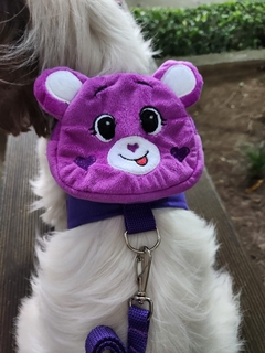 Peitoral Mochilinha Ursinho Amoroso Roxo - comprar online