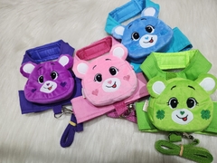 Peitoral Mochilinha Ursinho Amoroso Rosa