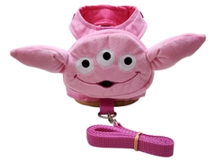 Peitoral Mochilinha Alien Rosa na internet