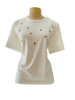 T-Shirt bordada coração - comprar online