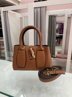 Bolsa Pequena Marrom Pavão de Ouro