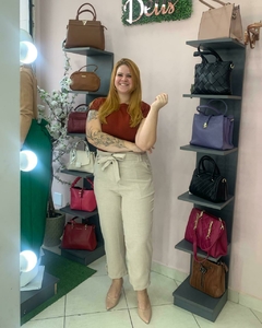 CALÇA SOCIAL DE LINHO - Vivimodas Moda Evangélica