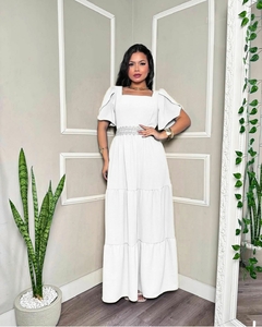 vestido longo branco
