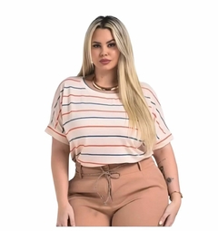 T-Shirt Algodão Listrada! - comprar online