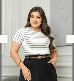 Blusinha Canelada Listrada - comprar online