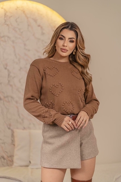 Blusa de Tricot Coração