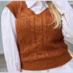 Colete de Tricot Decote V: na internet