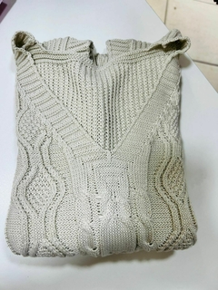 Colete de Tricot Decote V: - loja online
