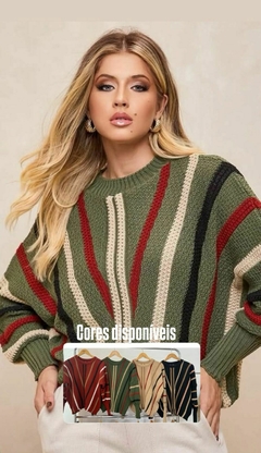 blusa morcego tricot
