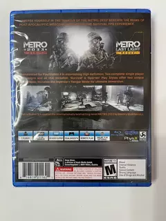 Metro Redux Playstation 4 Ps4 2 Juegos En 1 Fisico Sellado - SevenGamer
