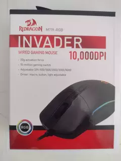 Mouse Gamer De Juego Redragon Invader M719-rgb Negro en internet