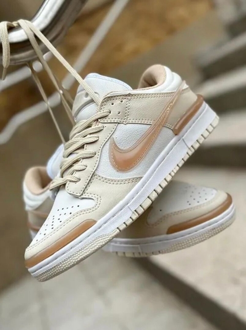 Nike Air Dunk Twist Importado 34 ao 39 Branco Bege.