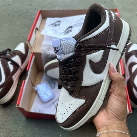 Nike Air Dunk Nacional Premium Branco Marrom.