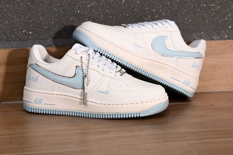 Nike AirForce Nacional 34 ao 39 Branco Azul BB.