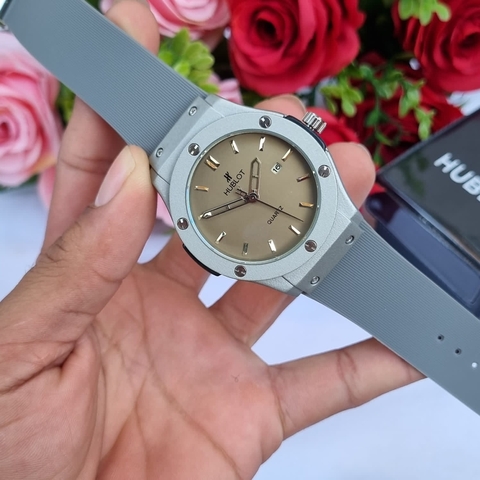 Relógio Hublot Social Cinza. - comprar online