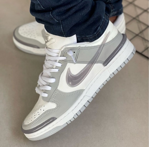 Nike Air Dunk Twist Importado 34 ao 43 Branco Cinza.