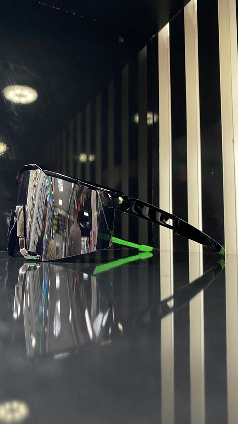 Óculos de Sol Radar Ciclista Preto Prata.