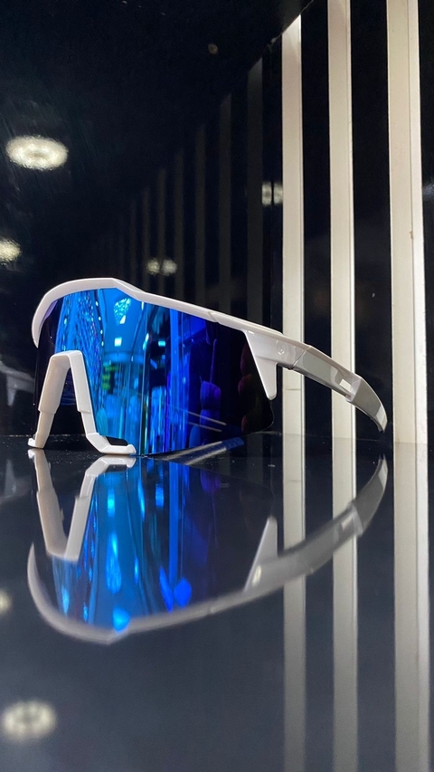 Óculos de Sol Radar Ciclista Branca Azul.