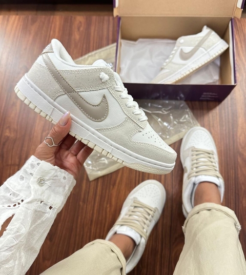 Nike Air Dunk Nacional 34 ao 39 Branco Bege.