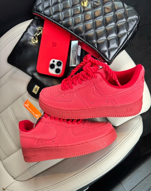 Nike AirForce Corda Luxo Importado 34 ao 43 Vermelho. - comprar online