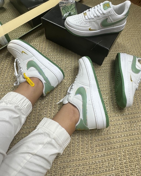 Nike AirForce Louis Vuitton Nacional 34 ao 39 Branco Verde.