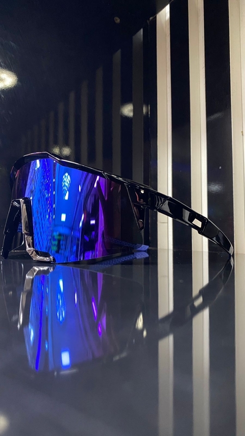 Óculos de Sol Radar Ciclista Preta Azul.