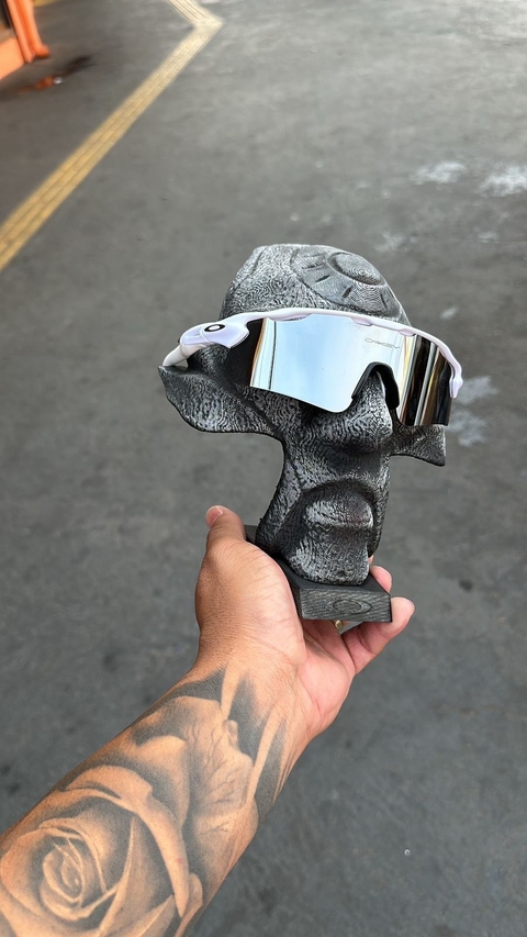 Óculos de Sol Radar EV Branca/Espelhada.