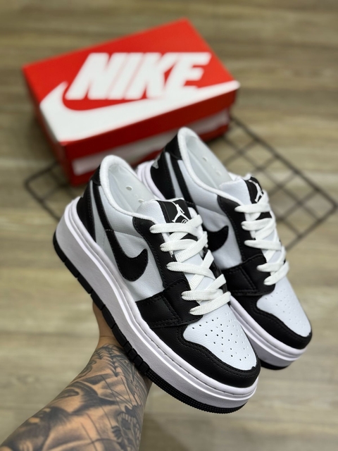 Nike AirForce Plataforma Importado 34 ao 39 Branco Preto. - comprar online