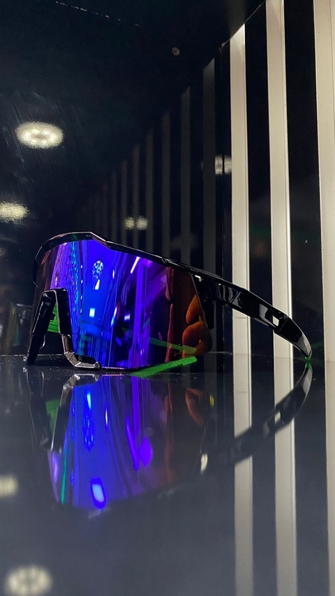 Óculos de Sol Radar Ciclista Preto Roxa.