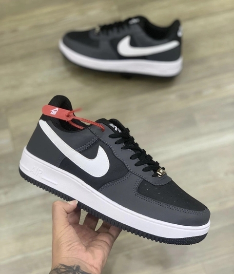 Nike AirForce Importado Preto Cinza.